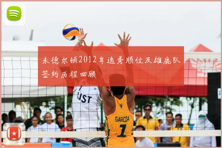 米德尔顿2012年选秀顺位及雄鹿队签约历程回顾